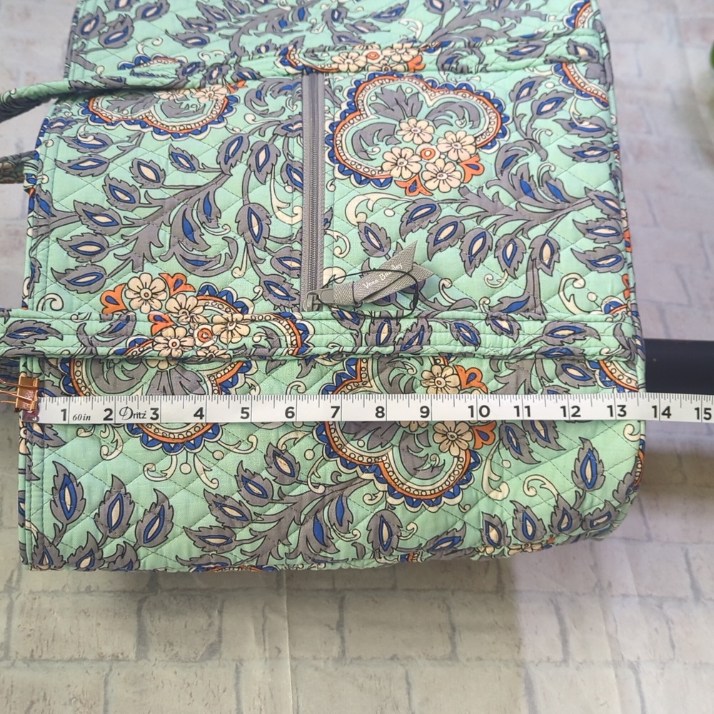 Vera Bradley Green Floral Tote - Picture 7 of 11